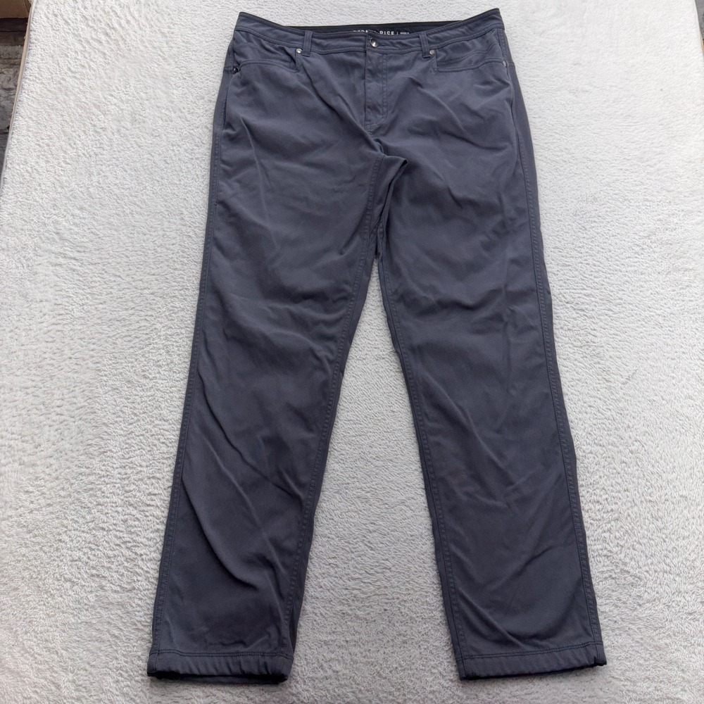 Western Rise AT Slim Pants Mens 36 Gray Technical Travel Chino Nylon Stretch